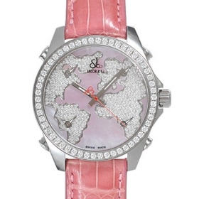 スーパー コピー グラハム 時計 大特価 / ジェイコブ クォーツステンレス ダイヤモンド ピンク タイプ 新品メンズ