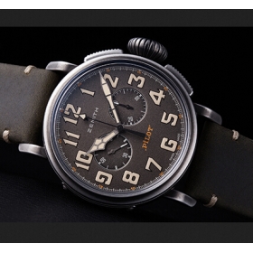 ショパール偽物 時計 2ch / ゼニス時計ヘリテージ パイロット トンアップ11.2430.4069/21.C773 スーパーコピー