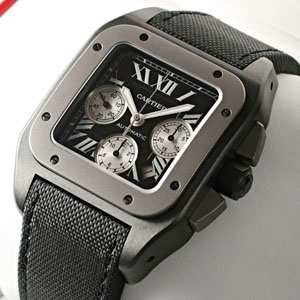 グラハム 時計 コピー 正規品質保証 | カルティエ サントス100 カーボン クロノグラフの通販 W2020005