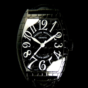 フランク・ミュラー コピー 時計 ブラッククロコ　鏡面 8880SCBLKCRO AC Black