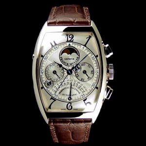 フランク・ミュラー コピー 時計 レトログラード パーペチュアルカレンダー クロノグラフ6850QPE OG White