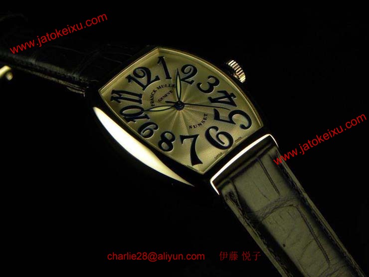 FRANCK MULLER フランクミュラー 時計 偽物 トノウカーベックス サンセット プラチナ 5850SCSUN
