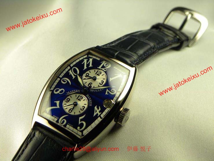 腕時計 コピー FRANCK MULLER フランクミュラー マスターバンカー ブルーダイヤル 5850MB