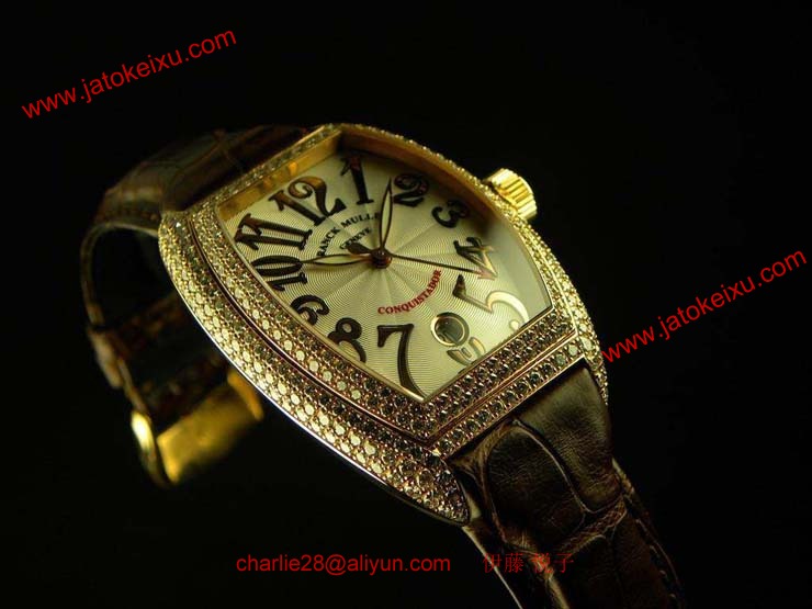 腕時計 コピー FRANCK MULLER フランクミュラー 激安 コンキスタドール 3rdモデル ダイヤモンド 8002SCD