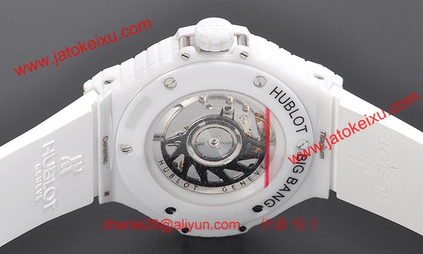 (HUBLOT)ウブロ ブランドコピー ビッグバン ホワイトキャビア ホワイトセラミック 346.HX.2800.RW