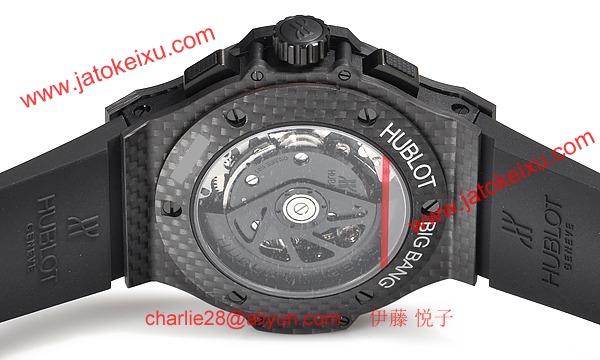 (HUBLOT)ウブロ 時計 コピー ビッグバン オールブラック カーボン 301.QX.1740.RX