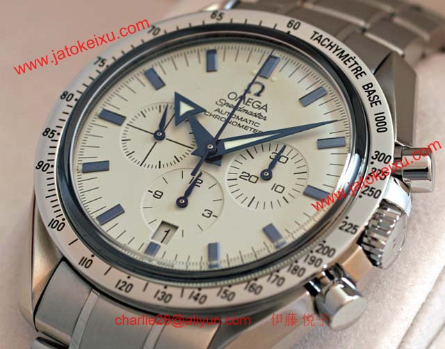 ブランド オメガ 腕時計コピー通販 スピードマスター ブロードアロー　ホワイト文字盤 3551-20