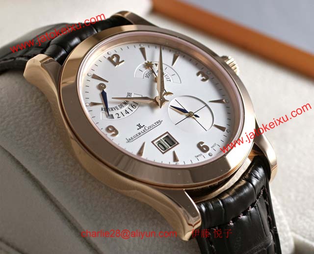 ジャガールクルト高級時計 マスターエイトデイズ ピンクゴールド Q1602420