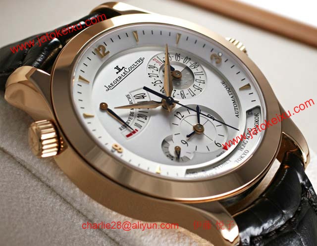 ジャガールクルト高級時計 マスタージオグラフィーク ピンクゴールド Q1502420 